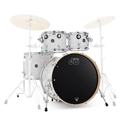 Dw Drums Performance Series 22 4 Piece Shell Pack White Marine At