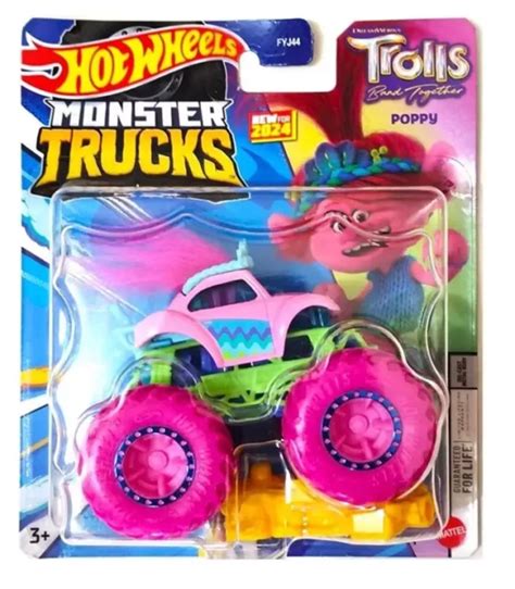 RARE HOT WHEELS Monster Trucks Dreamworks Trolls Poppy Mattel FYJ New PicClick UK