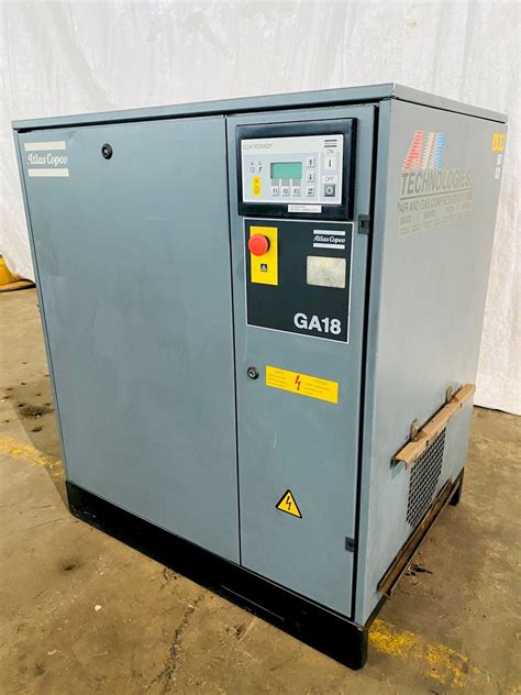 ATLAS COPCO GA 18 Air Compressors Rotary Screw Sliding Vane