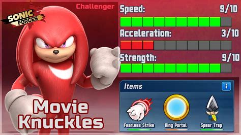 Movie Knuckles Item Showcase Fist Of Rage Event Sonic Forces Speed