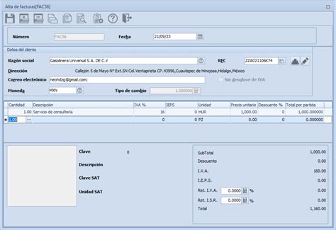 Aspel FACTURE Facturación electrónica 4 0 multi RFC Siigo Aspel