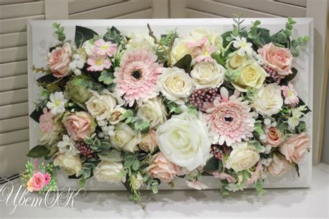 Цветочное панно. Панно из цветов на Стену в интернет-магазине Ярмарка ...