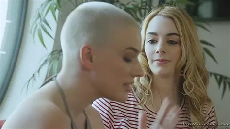 Bald Headed Dyke Riley Nixon Is Licking Yummy Pussy Of Beautiful Brunette