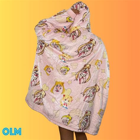 Sailor Moon Wearable Blanket Hoodie for Kids & Adults | OLM Toys – Olm collectibles