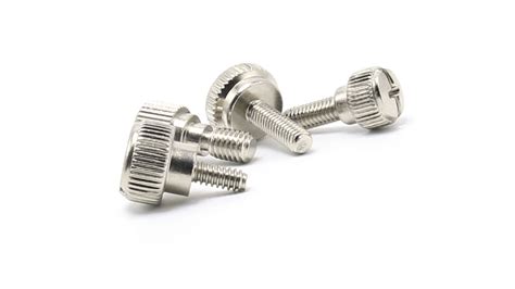 Flat Head Stainless Steel M4 M10 M2 6 32 Step Knurled Thumb Screw