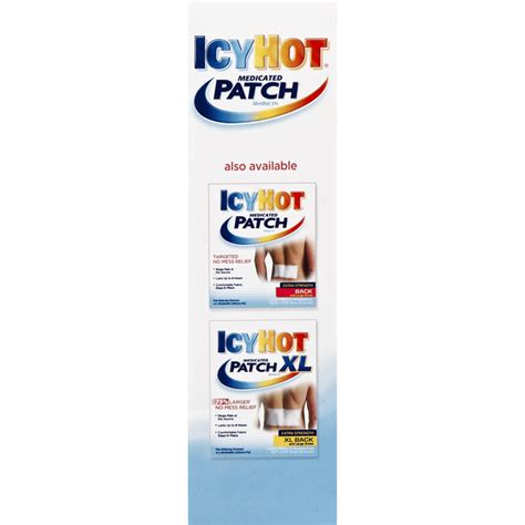 Icy Hot Medicated Patch Extra Strength Arm Neck Leg And Small Areas Ct Instacart