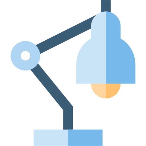 lamp basic straight flat icon