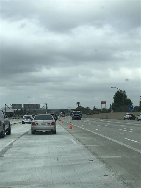 West 60 Freeway New Swerving Traffic Pattern Rlosangeles