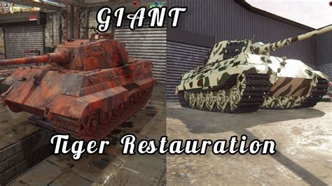 Giant Tiger Tank Restauration Tank Mechanick Simulator Youtube