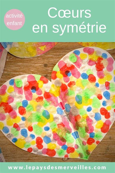 C Urs En Sym Trie Et En Peinture Activit Maternelle Saint Valentin