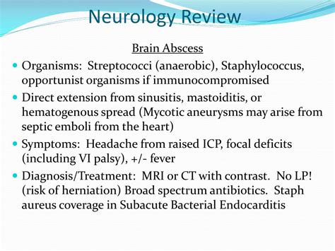 Ppt Neurology Review Powerpoint Presentation Free Download Id5589715
