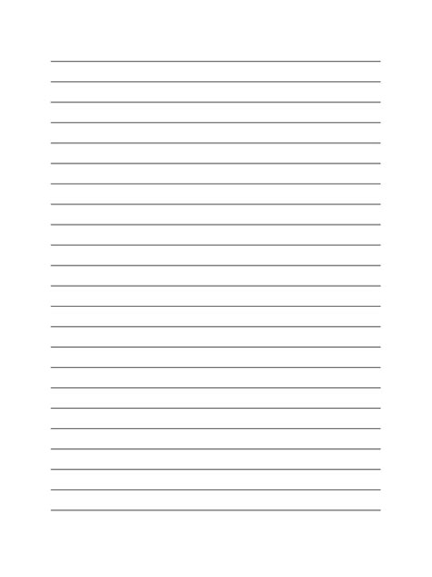 Blank Lined Paper Template | PDF