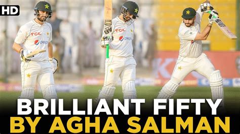 Brilliant Fifty By Agha Salman Pakistan Vs England Rd Test Day