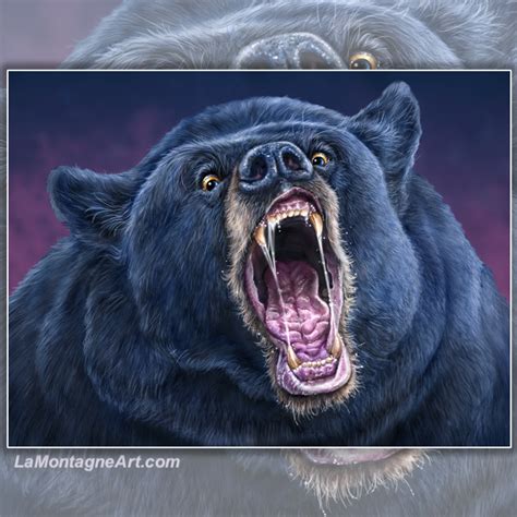 angry bear lamontagne art