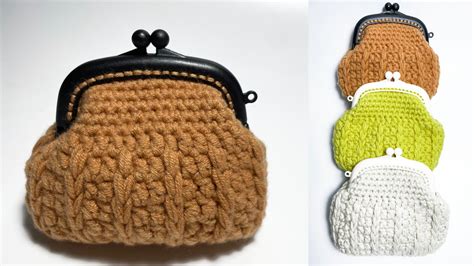 Borsellino A Uncinetto Clic Clac Crochet Tutorial Knitted Coin Purse