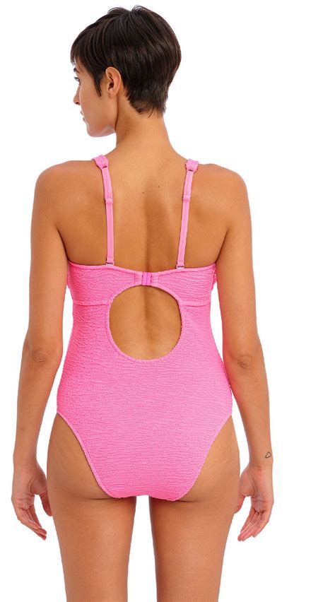 Freya Ibiza Waves Plunge Bandeau Bikini Bra Bralette Sorbet