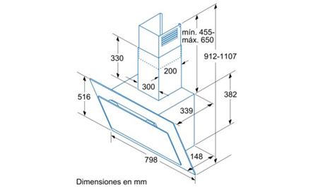 3BC8880G Campana decorativa de pared inclinada Balay Electrodomésticos ES