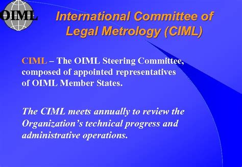 International Organization Of Legal Metrology Organización Internacional De