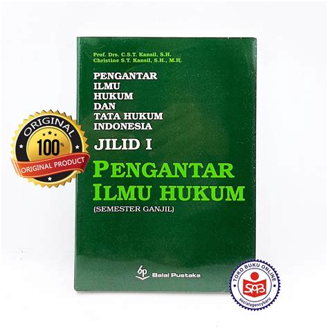 Jual Pengantar Ilmu Hukum Dan Tata Hukum Indonesia Kansil Shopee