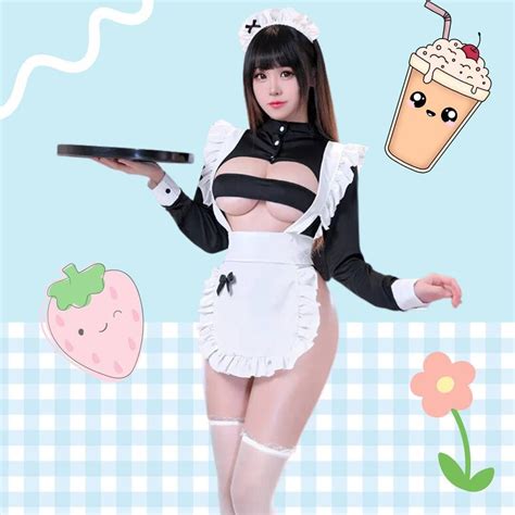 Maid Outfit Cosplay Anime Lingerie Free Shipping Worldwide One Size