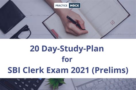 20 Day Study Plan For Sbi Clerk Exam 2021 Prelims