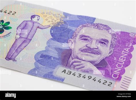 Fifty Thousand Colombian Pesos Bill Issued On 2016 Stock Photo Alamy