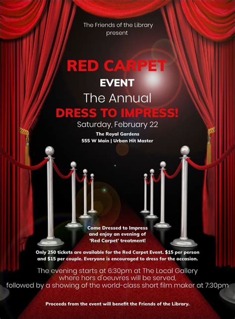 Red Carpet Invitations Templates Free - Printable Word Searches