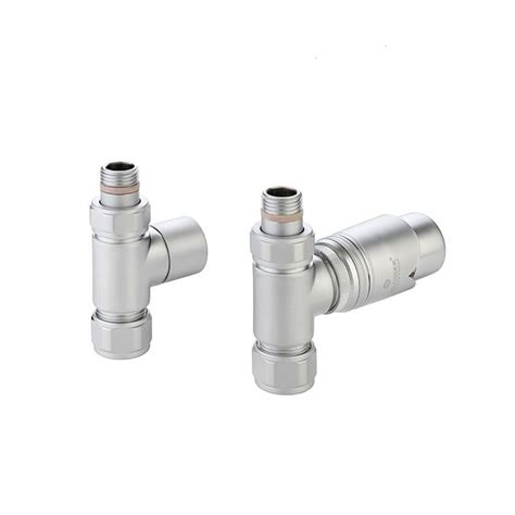 Zehnder Thermostatic Straight Valve Set Satin Bathroom Supplies Online