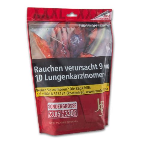 Zigarettentabak JPS Red Volumen XXL 140 g Tabak Börse24