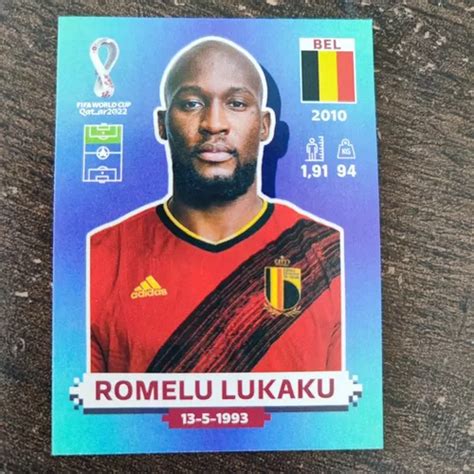 Romelu Lukaku Lamina Mundial Qatar 2022 Panini Cuotas sin interés