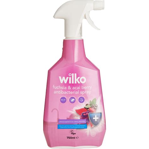 Wilko Fuchsia And Acai Berry Antibacterial Spray Ml Wilko