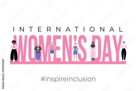 International Womens Day Poster Banner Inspire Inclusion