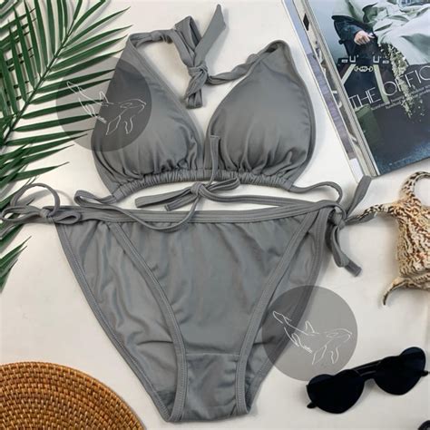 Jual BEACHBOSSES Maui Trikini Bikini Set Baju Renang Bikini Polos Bikini Motif