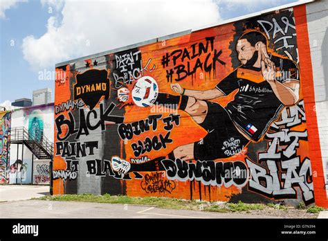 Colorful Graffiti Artwork In Houston Texas Stock Photo Alamy