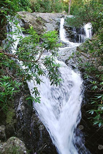 Waterfall in the Area of Mourne Mountains Stock Image - Image of stones ...