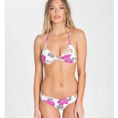 Billabong Swim Billabong Floral Love Tri Bikini Set Poshmark