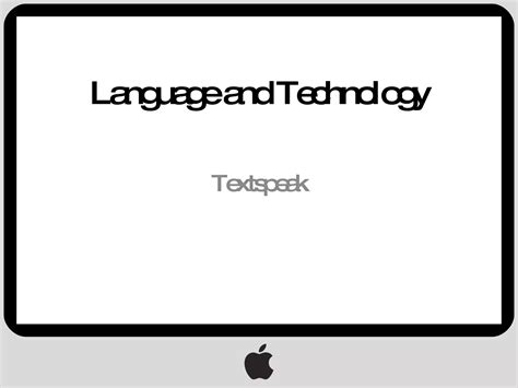 Textspeak: English Language | PPT