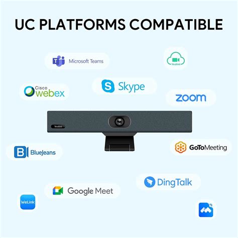 Yealink UVC34 4K Conference Room Camera System All-in-One Video ...