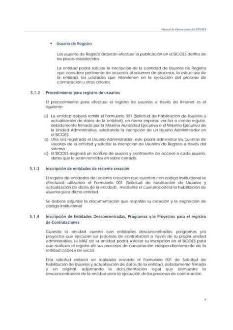 Manual De Operaciones Del Sistema De Contrataciones Estatales Pdf