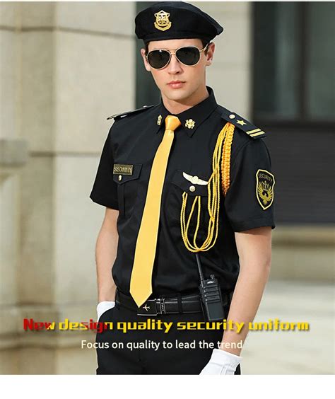 New Design Black Security Guard Uniforms - Buy High Quality Security ...