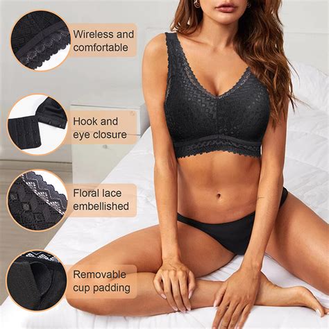 Gm Custom Wireless Lace Daily Bra And Panties Elegant Fancy Lingerie