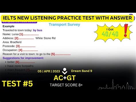 IELTS Listening Practice Test 2023 With Answers 04 04 2023 BC IDP