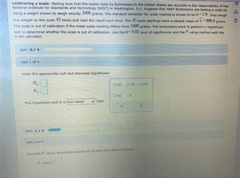 Solved Ee Calibrating A Scale Making Sure That The Scales Chegg