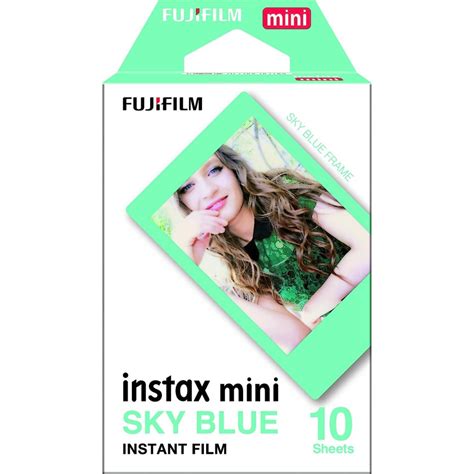 インスタントカメラ チェキ用フィルム Instax Mini スカイブルー 10枚入 新品 ネコポス便・日時指定不可 格安スマホ