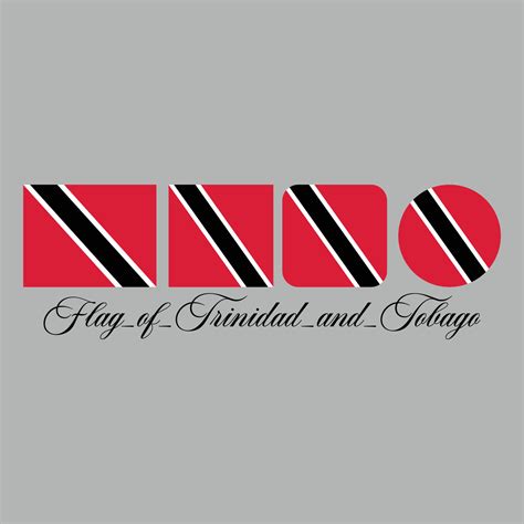 flag of trinidad and tobago nation design artwork 21854041 Vector Art ...