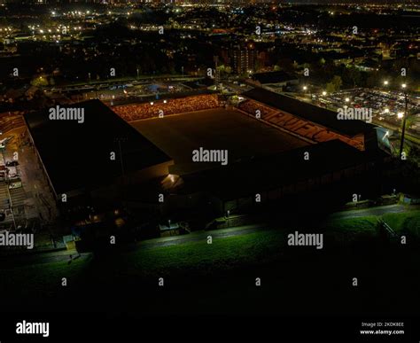 Vale Park Port Vale Football Club Aerial Drone Long Exposure Photos Of