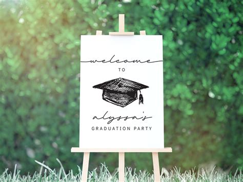 Graduation Welcome Sign Grad Party Sign Class of 2023 - Etsy