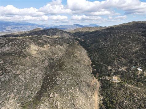 Aerial View Of Simpson Park Wilderness Valley In Santa Rosa Hills