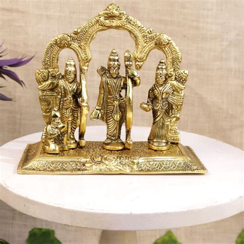 Buy Sandhya Home Collections Metal Handicrafts Ram Darbar Murti With