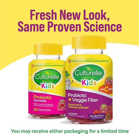 Culturelle Kids Probiotic Gummies Berry Blast Flavor 30 Once Daily Gummies